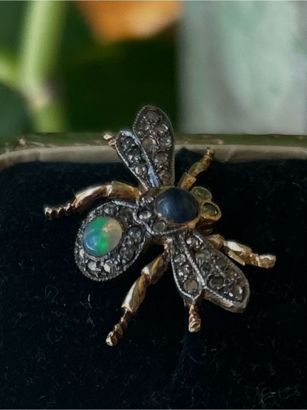 Antique Insect Natural Gems Victorian Pendant - Picture 11 of 14